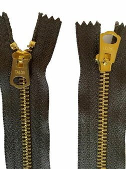 Original WW2 TALON New Old Stock zippers in Dark Brown
