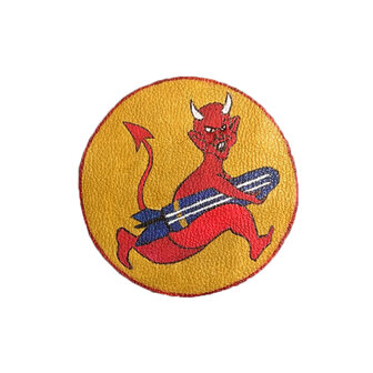 LEATHER PATCH 535ST BOMB SQUADRON MISSION BELLE