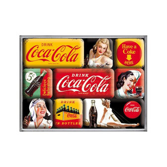 MAGNET SET COCA COLA YELLOW MIX