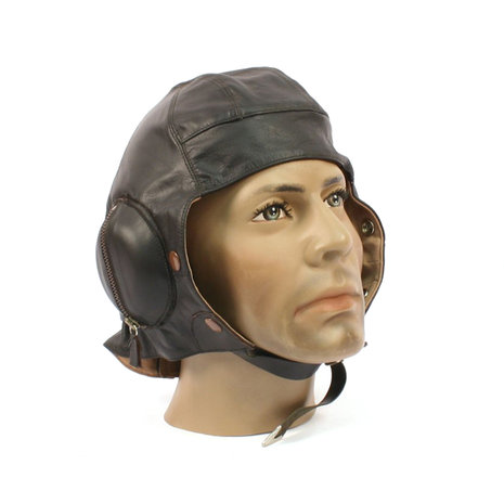 RAF B Type Leather Pilots Flying Helmet