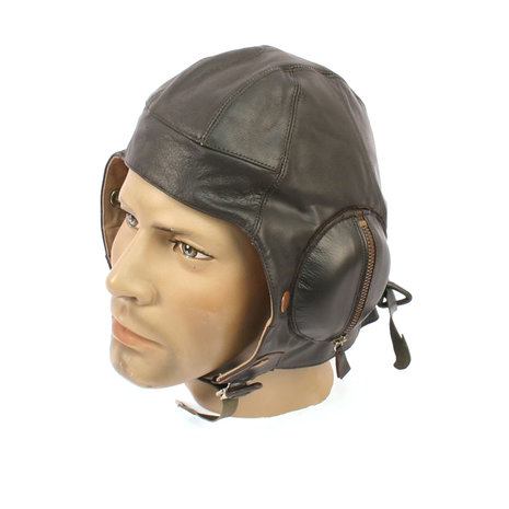 RAF B Type Leather Pilots Flying Helmet