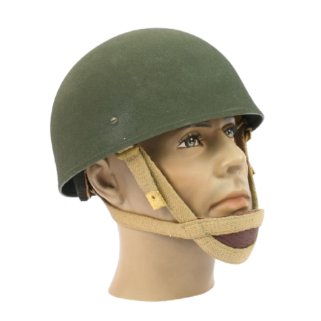 MK2 British Airborne Paratrooper Helmet with Canvas Chinstrap