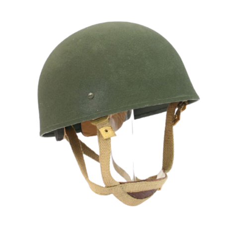 MK2 British Airborne Paratrooper Helmet with Canvas Chinstrap