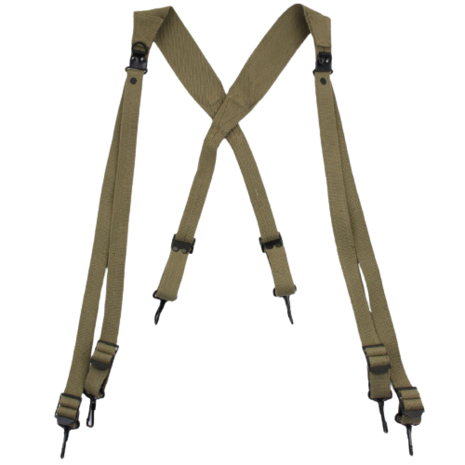 US Army M1936 SUSPENDERS OD Combat Webbing