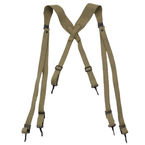 US Army M1936 SUSPENDERS OD Combat Webbing