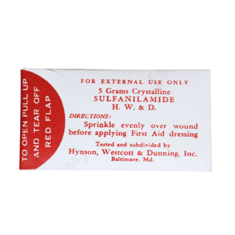 WW2 US Medic Sulfanilamide Packet