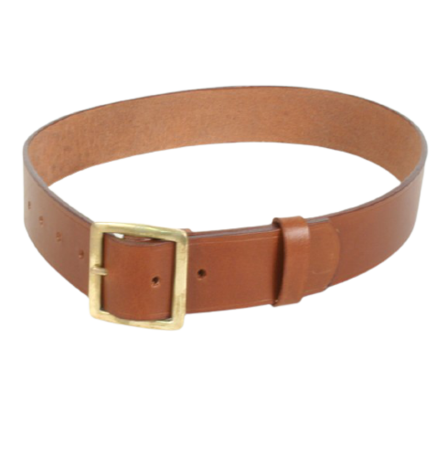 1940s Brown Leather Garrison Belt