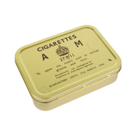 WW2 British Cigarettes AM Ration Tin