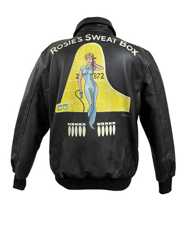 Hand-paint pinup on your leather A2 Flight Jacket