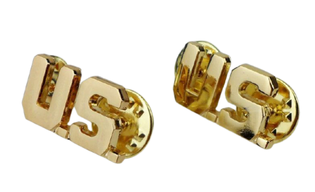 US WAC Officers US letters Collar badges