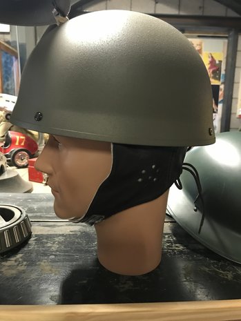 WW2 British Dispatch Driver Helmet build by Briggs Motor Bodies Ltd