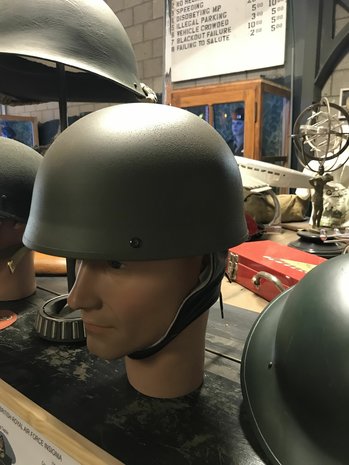 WW2 British Dispatch Driver Helmet build by Briggs Motor Bodies Ltd