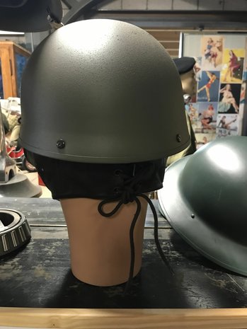 WW2 British Dispatch Driver Helmet build by Briggs Motor Bodies Ltd