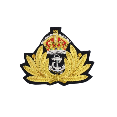 Royal Navy Officers Bullion Cap Badge