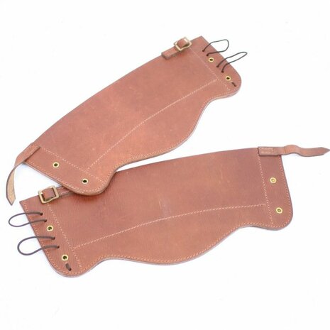 ATS Brown Leather Gaiters