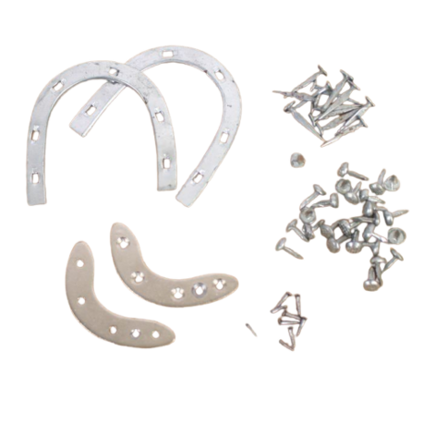 British Boot Horseshoes, Toe Clip and 26 Studs Set