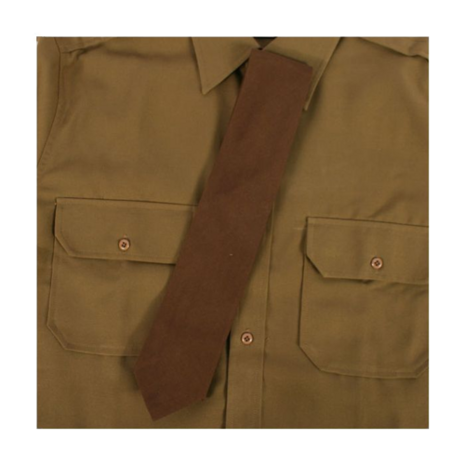 US Officers Chocolate Brown Tie