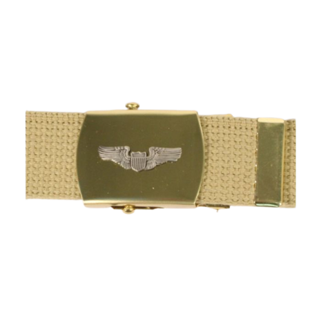 USAAF Pilots Wings trouser belt. Officers