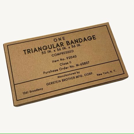 Triangular Bandage Box, for WW2 US Medical Kit