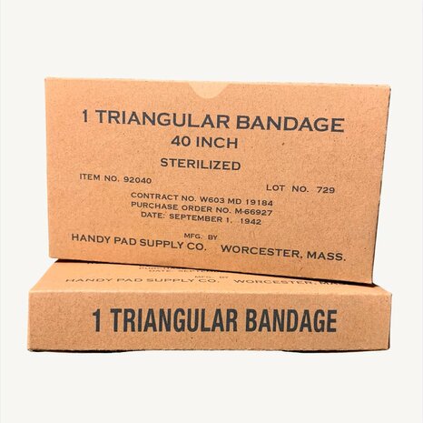 Triangular Bandage Box, for WW2 US Medical Kit