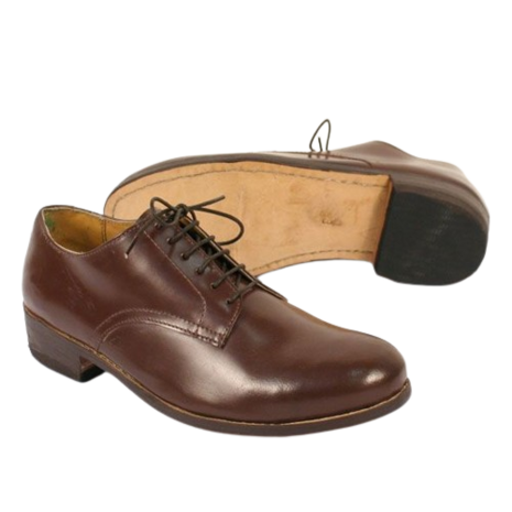 US WW2 Men's Officers shoes. Low Quarter Leather shoe