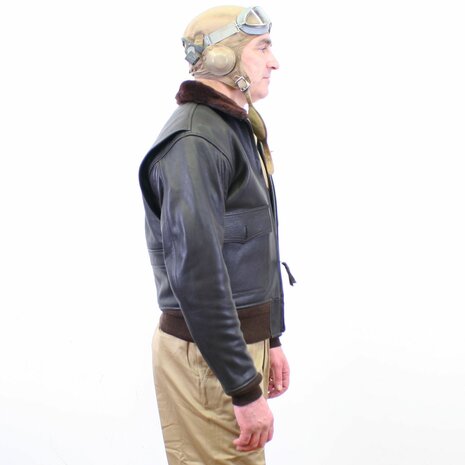 USN WW2 G1 Leather Flying Jacket by Kay Canvas