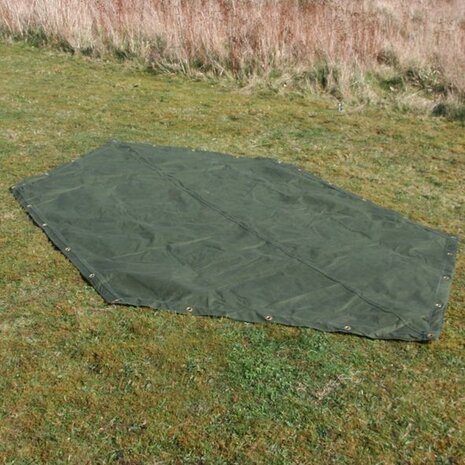 US Army pup tent shaped (11x 6ft) groundsheet