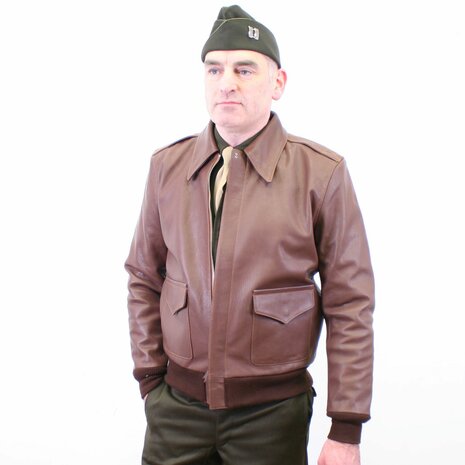 USAAF A2 Leather Flying Jacket Russet Brown