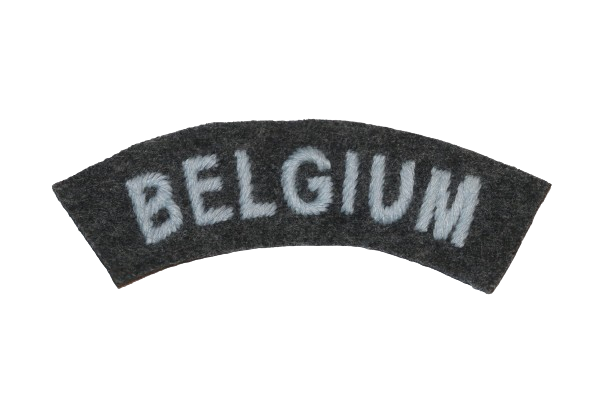 WW2 BRITISH RAF BELGIUM NATIONALITY SHOULDER TITLE OFFICER’S