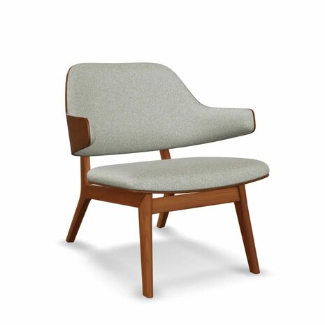 MID CENTURY ELBOW CHAIR - MINERAL