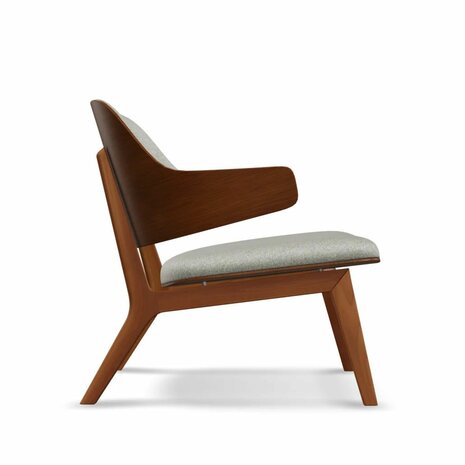 MID CENTURY ELBOW CHAIR - MINERAL