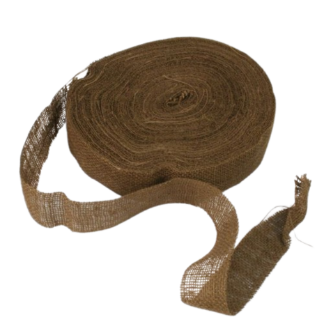 WW2 150 ft Roll of Brown Hessian burlap for camouflage net
