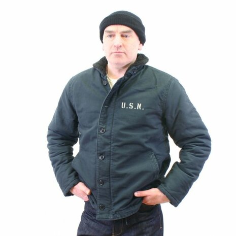 USN N1 Deck Jacket Navy Blue