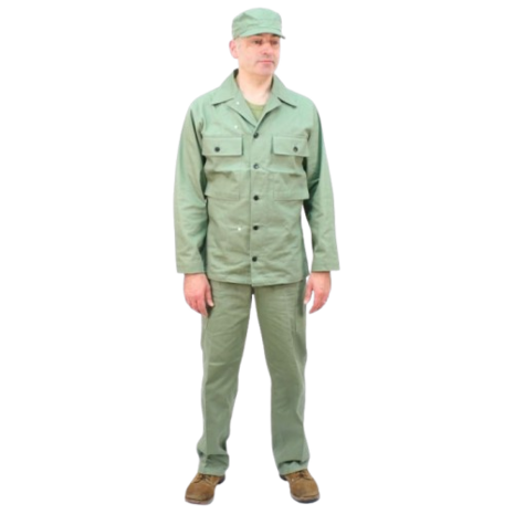 WW2 US Army HBT Trousers. Light Tone Green OD3