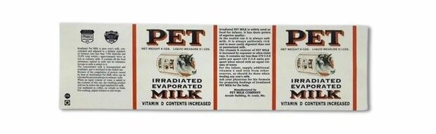 Can Label Evaporated PET Milk label 