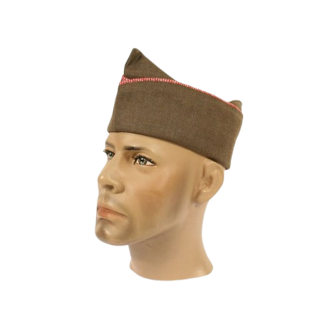 US Army WW2 Engineers Garrison Cap OD. Overseas Cap