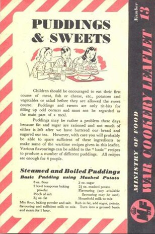 Puddings & Sweets leaflet
