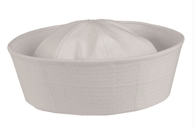 USN Dixie cap white US Navy Sailors Hat.