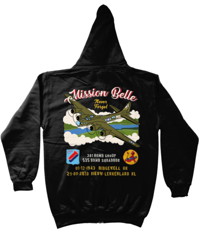 HOODIE ZWART MISSION BELLE
