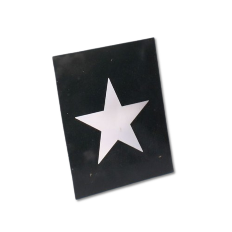 US Military Star Metal Stencil
