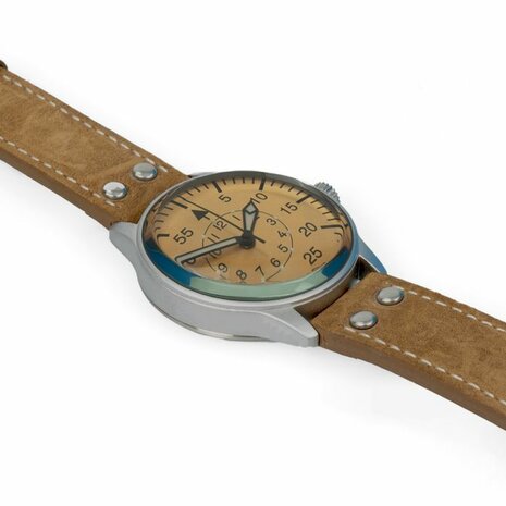 German Luftwaffe Aviator Service Watch - The Beobachtungsuhr - Brown