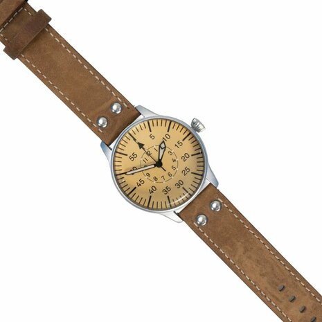 German Luftwaffe Aviator Service Watch - The Beobachtungsuhr - Brown
