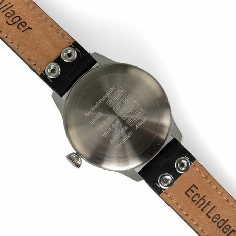 German Luftwaffe Aviator Service Watch - The Beobachtungsuhr - Black
