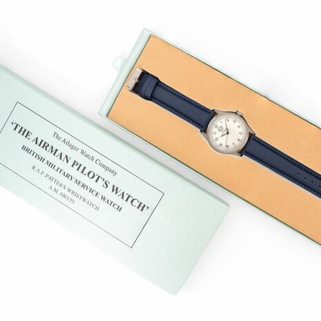 British RAF Service Watch - The Airman Pilot's Watch - Blue Strap