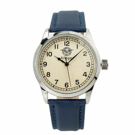 British RAF Service Watch - The Airman Pilot's Watch - Blue Strap