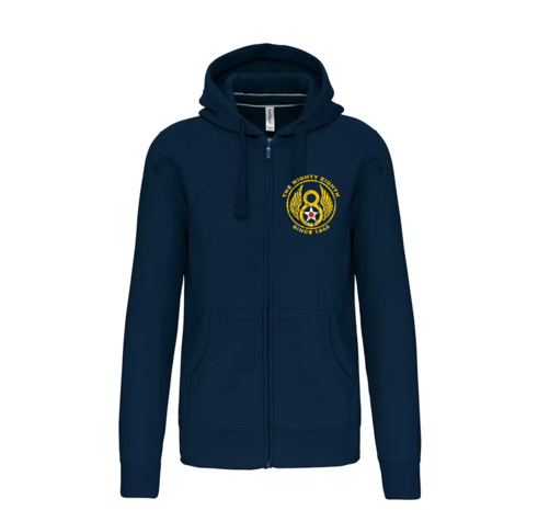VINTAGE HOODIE 8TH AIR FORCE Navy with zipper and Fleece