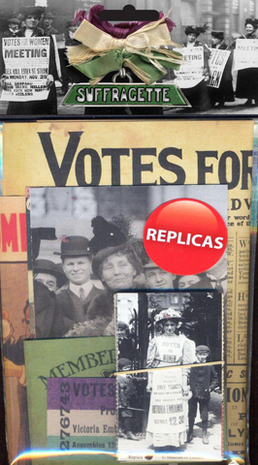 Suffragette Replica Set – Votes for Women Posters, Kaarten & Lidmaatschapskaarten (Historische Vrouwenrechten Memorabilia)