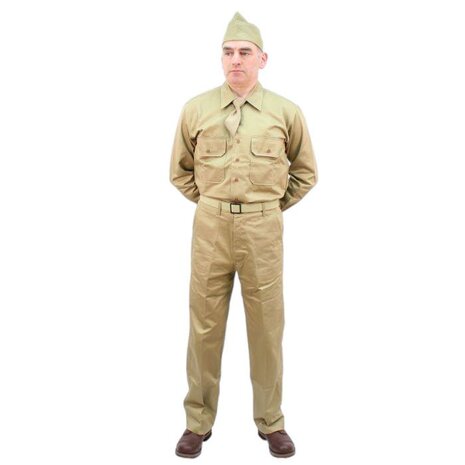 WW2 Mans Summer Service Shirt Chino