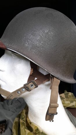 US M1C Paratrooper Helm – Gebruikt tijdens de Market Garden Operatie (1944)