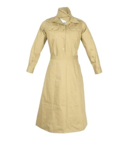US Women’s Chino Summer Skirt – khaki cotton WAC summer skirt reproduction